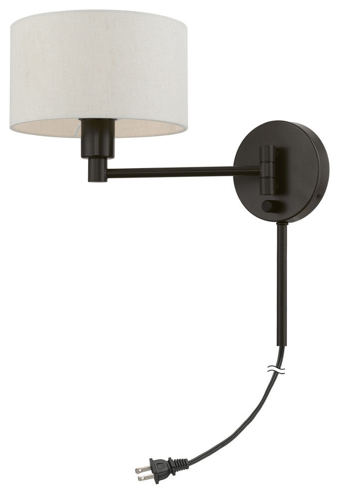 Swing Arm Wall Lamps 1 Light English Bronze Swing Arm Wall Lamp