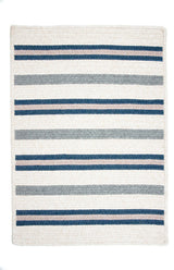 Colonial Mills Allure AL59 Polo Blue Stripes Area Rug, Rectangular 10'x13'