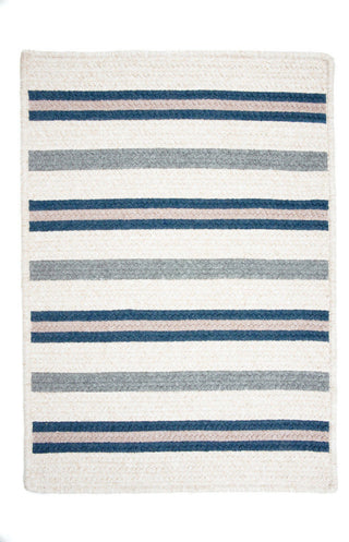 Colonial Mills Allure AL59 Polo Blue Stripes Area Rug, Rectangular 10'x13'