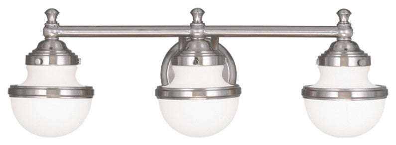 Oldwick Bath Light, Brushed Nickel