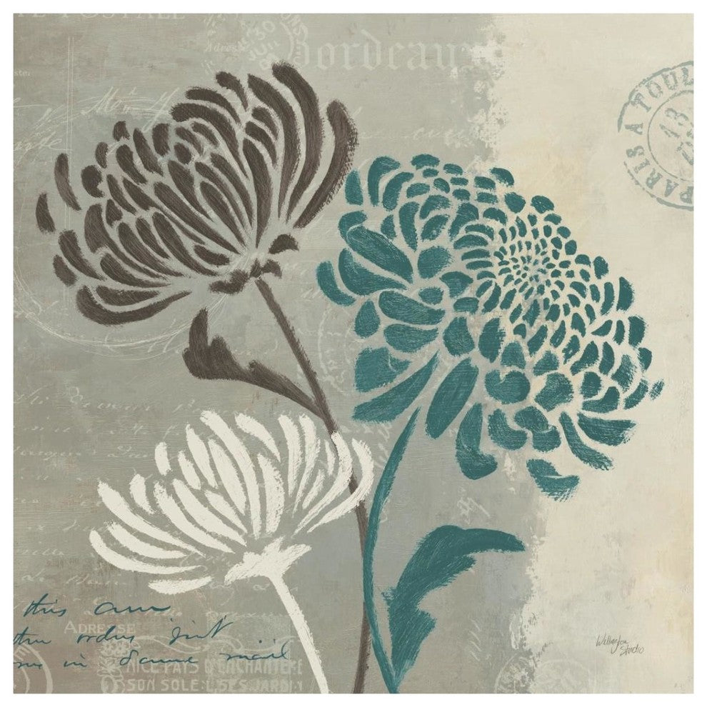 "Chrysanthemums II" Digital Paper Print by Wellington Studio, 38"x38"