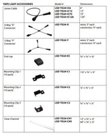 6" Joiner Cable for InvisiLED 24V Outdoor Tape Light