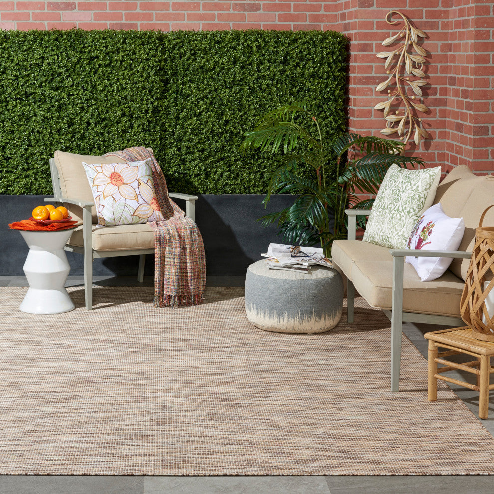 Nourison Positano Contemporary Area Rug, Beige, 9'x12'