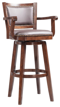 Broadmoor Swivel Stool, Cappuccino, 36"