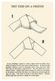 "Try This on a Friend - 5 Equal Sides" Print by Retromagic, 31"x46"