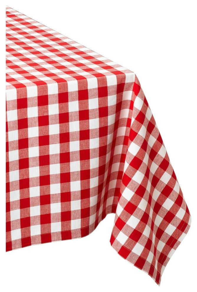 DII Red/White Checkers Tablecloth