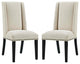 Beige Baron Dining Chair Fabric Set of 2