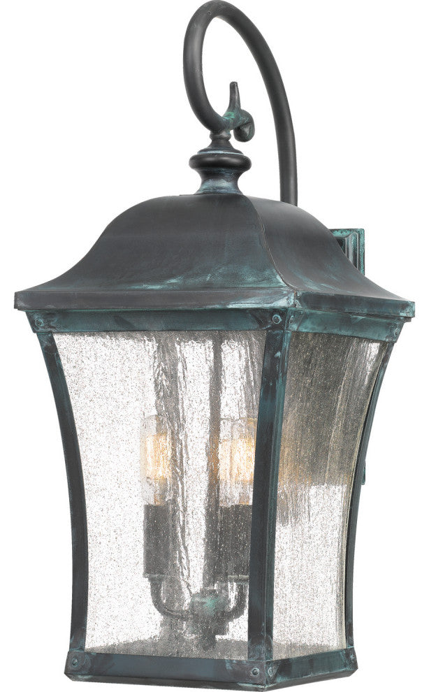 Quoizel BDS8410AGV 3-Light Outdoor Wall Lantern, Bardstown