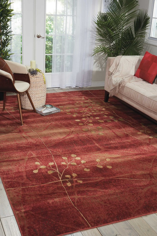 Nourison Somerset 3'6" x 5'6" Flame Rustic Indoor Area Rug