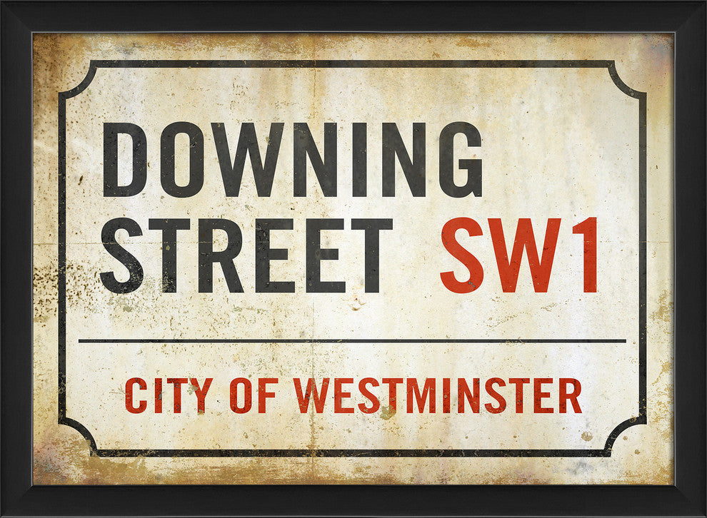Downing Street Sign Print