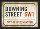 Downing Street Sign Print
