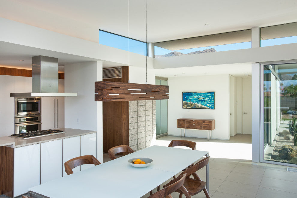 Aeris 54 - LED Linear Pendant, Wood: Oiled Walnut, Brushed Aluminum