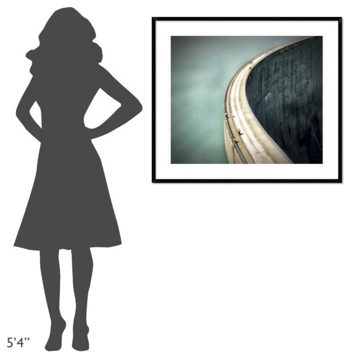 "The Dam" Framed Digital Print by Anna Cseresnjes, 38x33"