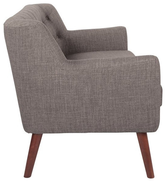 Mill Lane Loveseat With Coffee Legs, Cement