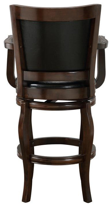 29" Jones Memory Swivel Stool, Cappuccino