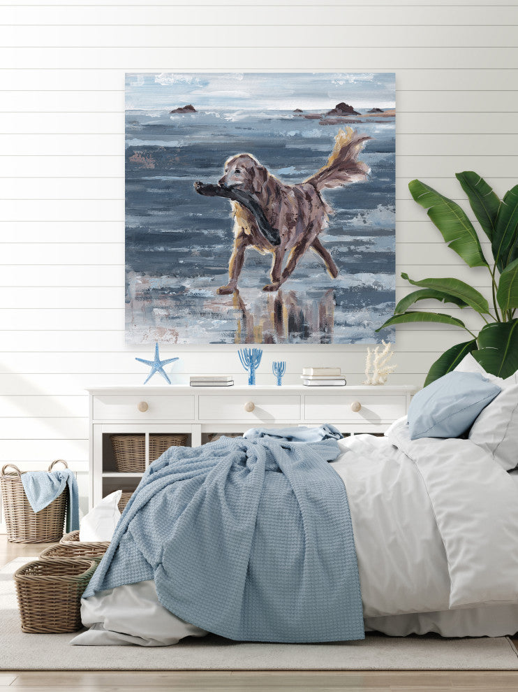 "Obedient Rosie" Painting Print on Wrapped Canvas, 48x48