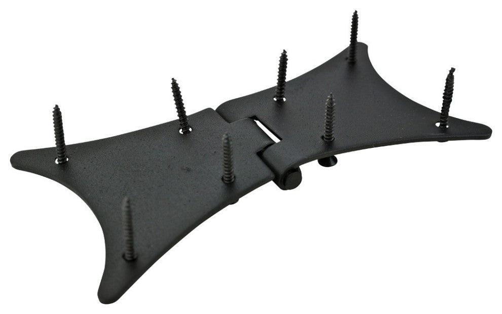 Cast Iron Butterfly Hinge Black Rustproof 180 Degree
