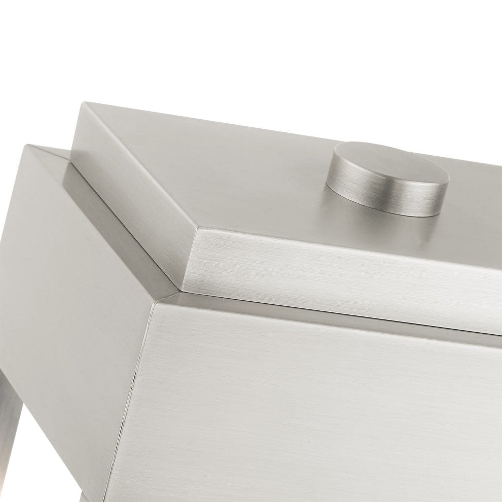 Brushed Nickel Transtional,  Modern Classic, Outdoor Post Top Lantern