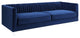 TOV Furniture Aviator Navy Velvet Sofa