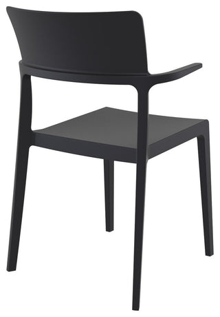 Compamia Plus Arm Chair, Black, Set of 2
