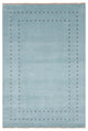 Handmade Wool Blue Transitional Solid Lori Baft Rug, 10'x14'