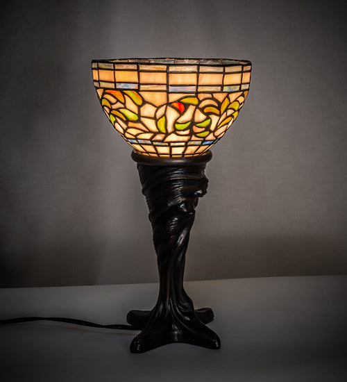 15 High Tiffany Turning Leaf Mini Lamp