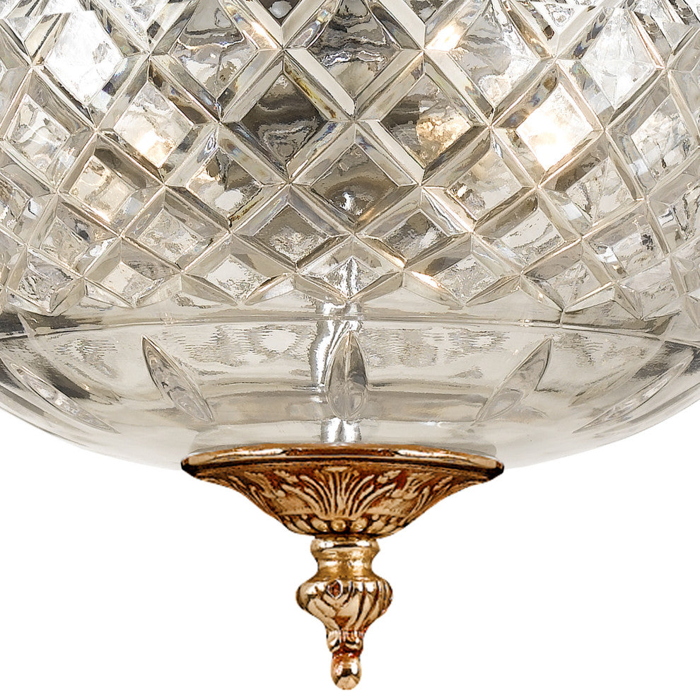 Crystorama Lighting Group 117-12 Ceiling Mount 3 Light 12"W Flush - English