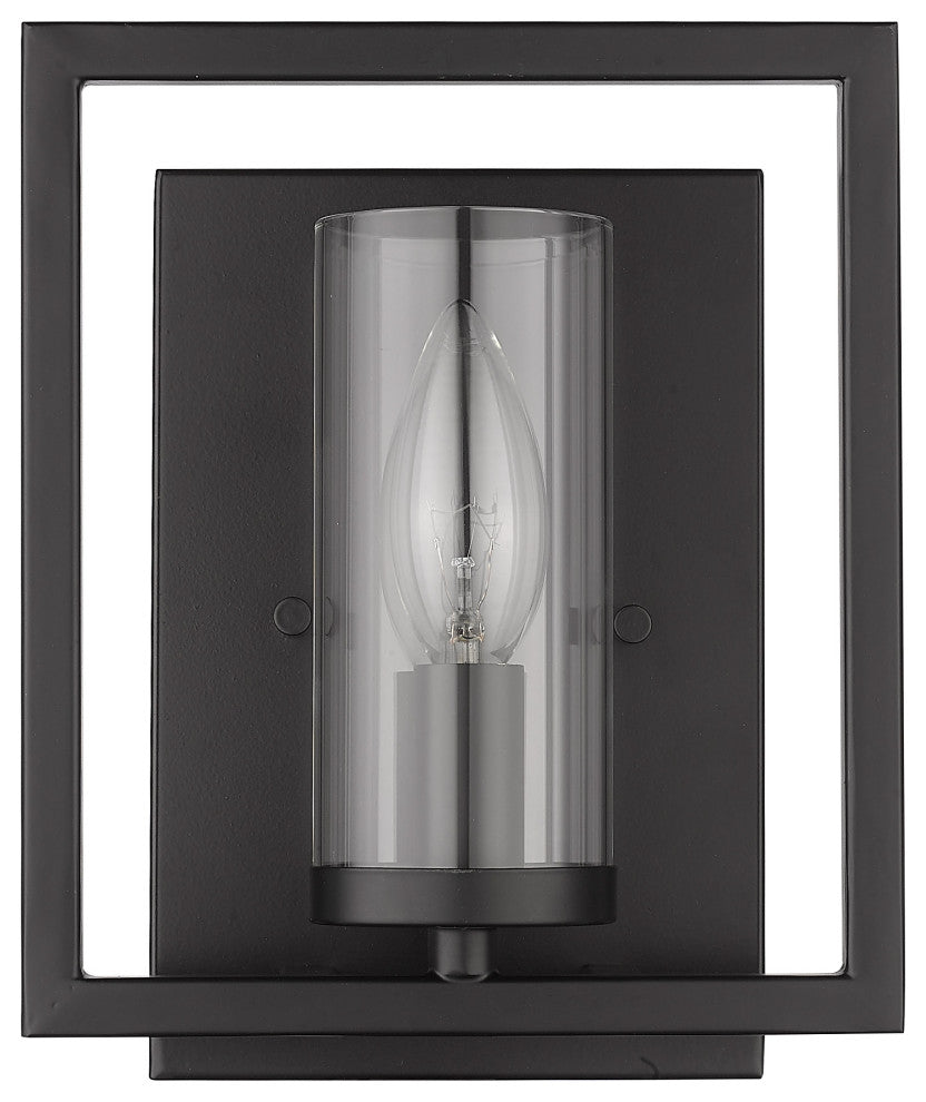Marco 1 Light Wall Sconce Matte Black