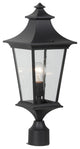 Greyson 1-Light Outdoor Post Light in Black Finish
