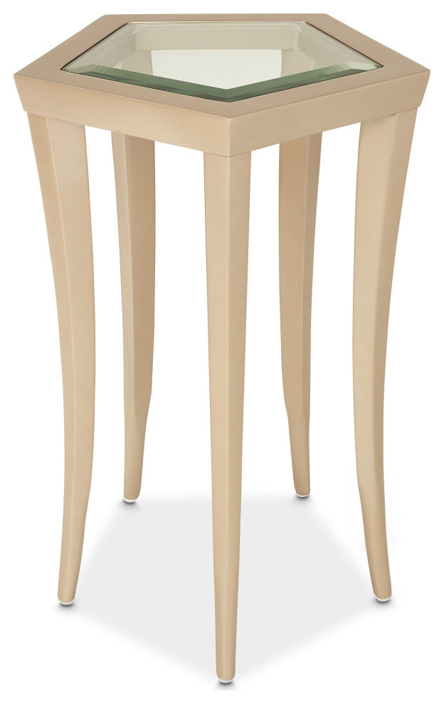 La Rachelle Chairside Table - Medium Champagne