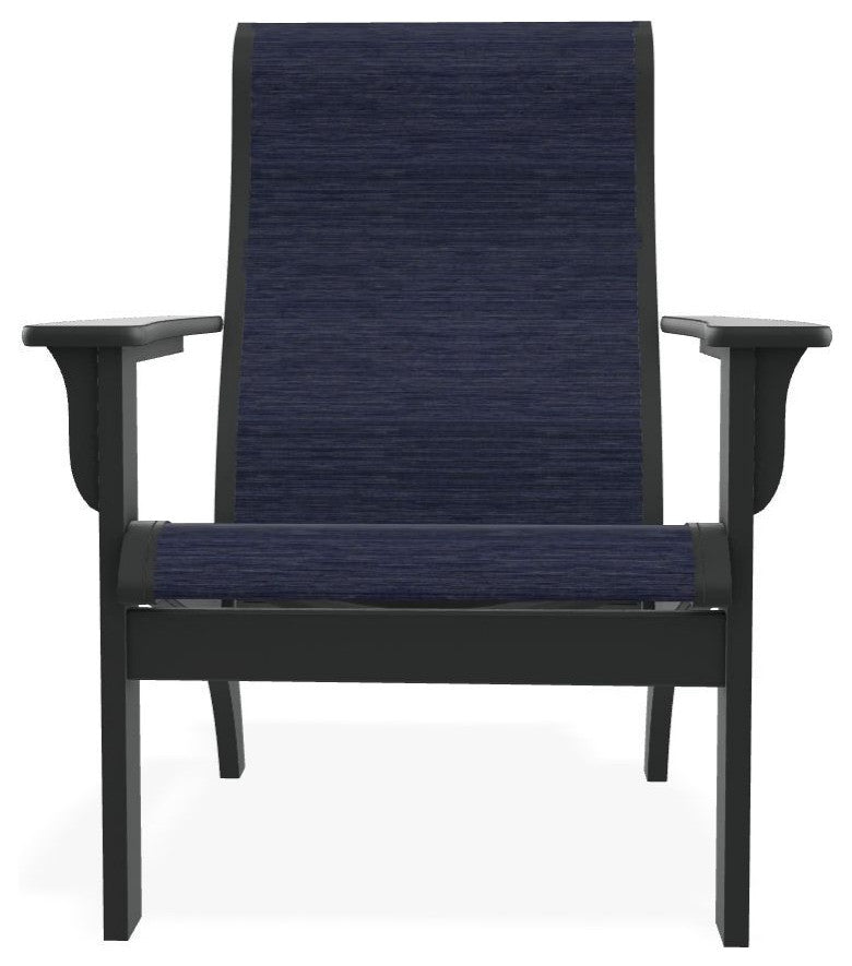 Adirondack Sling Outdoor Adirondack Armchair, Collect Indigo/Graphite
