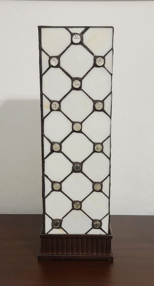 Tiffany Style Jeweled Accent Table Lamp 18" Tall