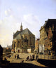 Jan Hendrik Verheijen A Capricio View In A Town Gallery Wrapped Canvas Print