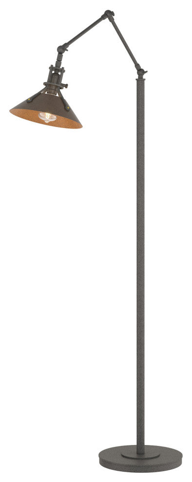 Henry Floor Lamp, Natural Iron, Bronze Accents