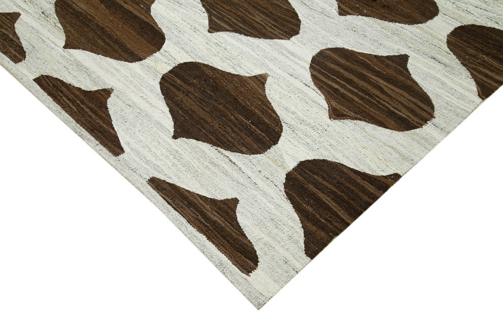 Rug N Carpet - Hand-knotted Turkish 7' 11'' x 10' 4'' Unique Wool Kilim Rug