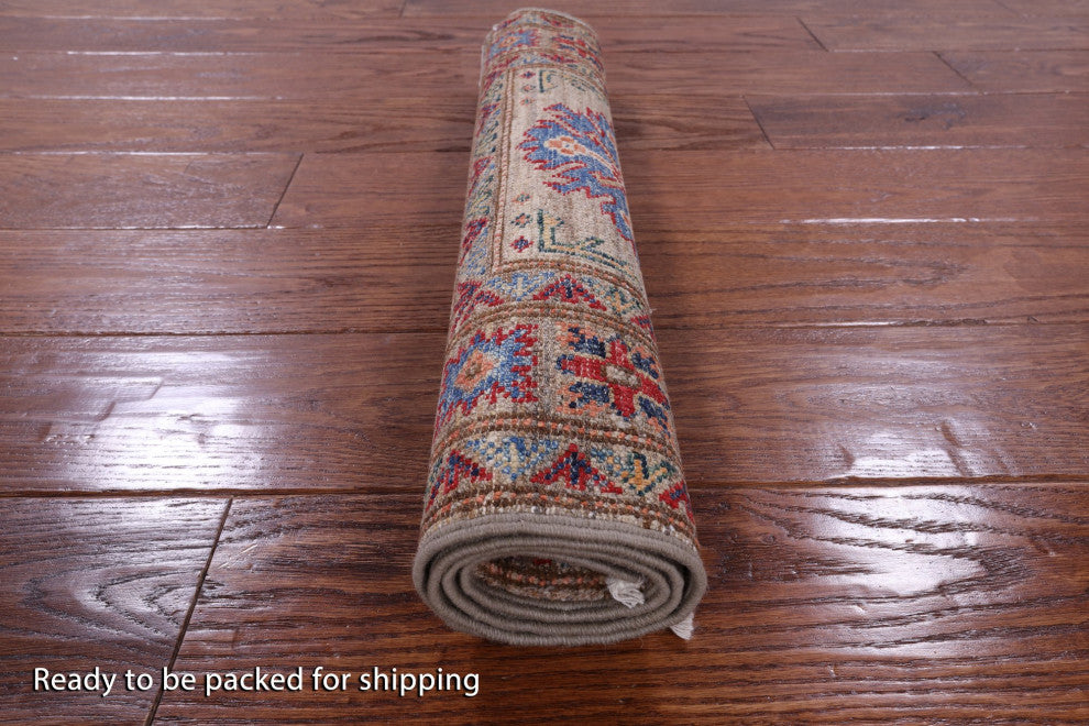 2' 0" X 3' 0" Handmade Super Kazak Wool Rug Q10272