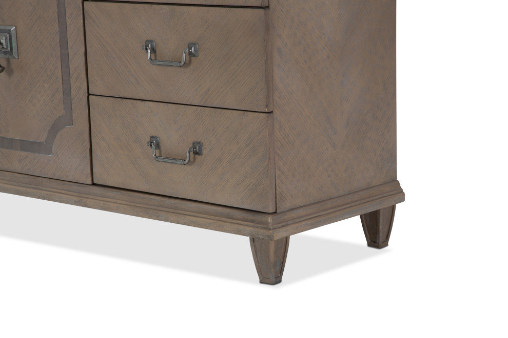 Tangier Coast Dresser With Mirror, Desert Sand