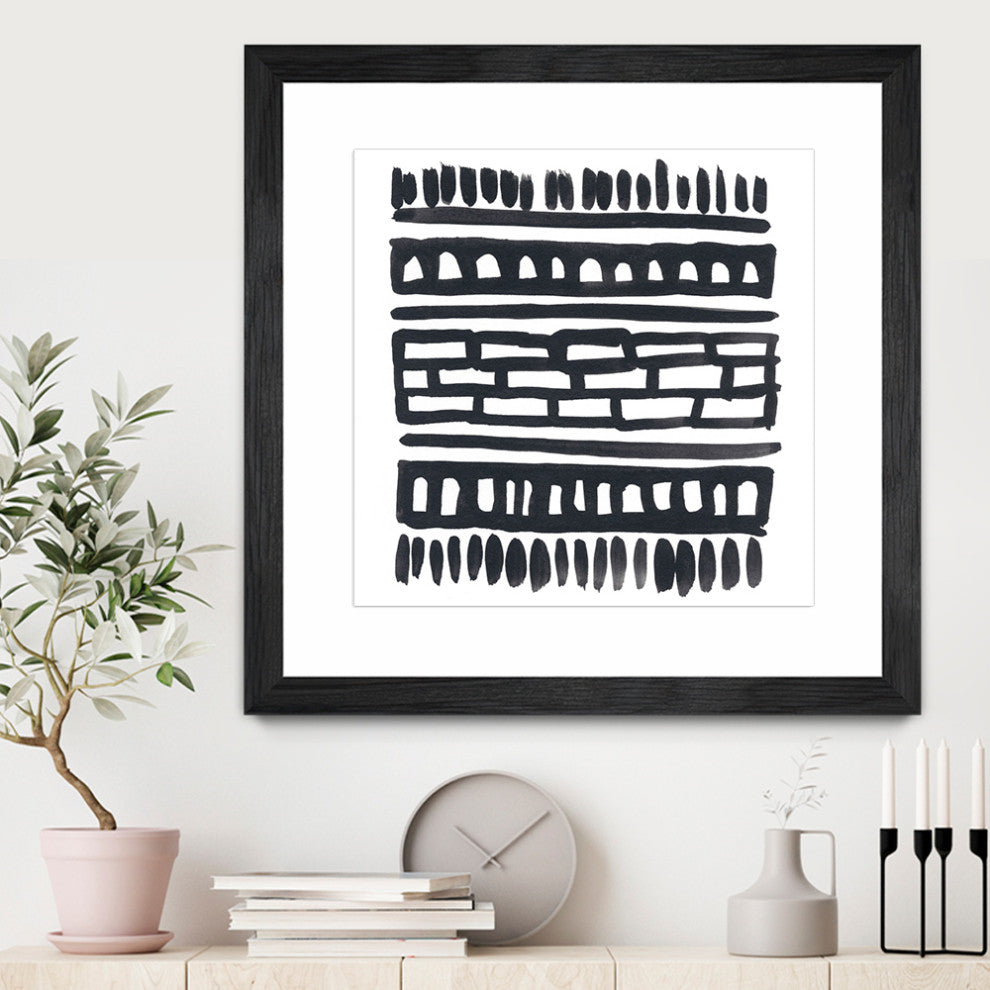 "Weft III" Matted and Framed, 36" X 36"