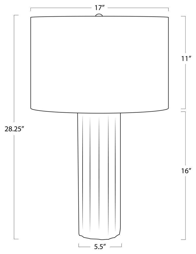 Tambour Concrete Table Lamp