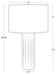 Tambour Concrete Table Lamp