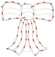 18" Lighted Red Bow Christmas Window Silhouette Decoration