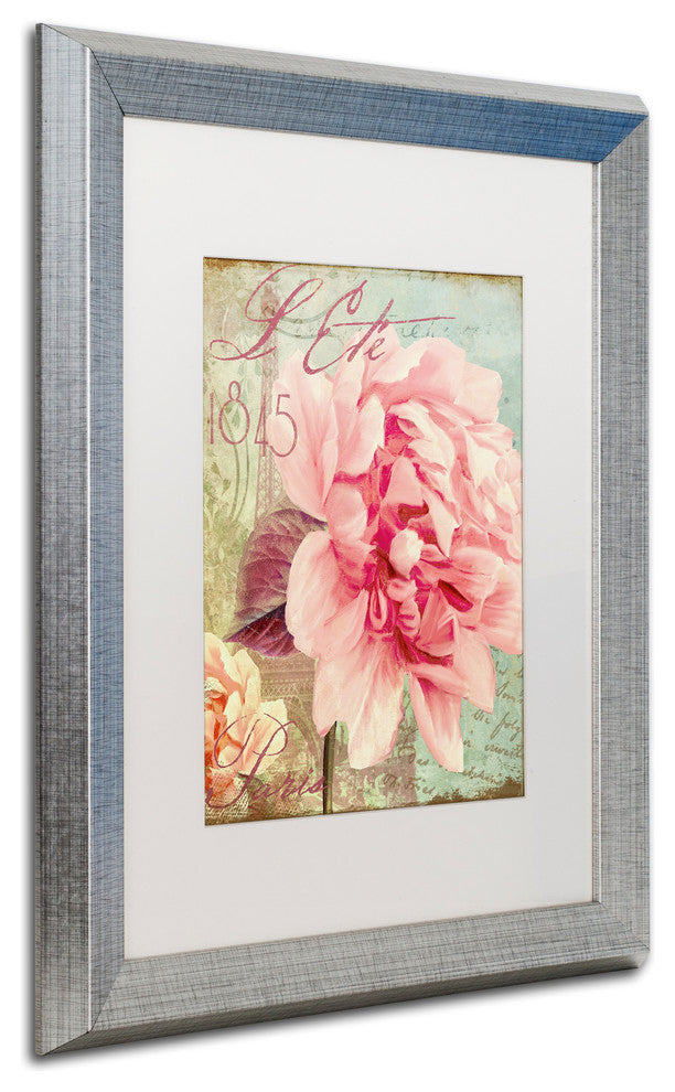 Color Bakery 'Saisons III' Matted Framed Art, Silver Frame, White Mat, 16x20