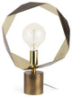 Golden Geometric Halo Table or Desk Lamp