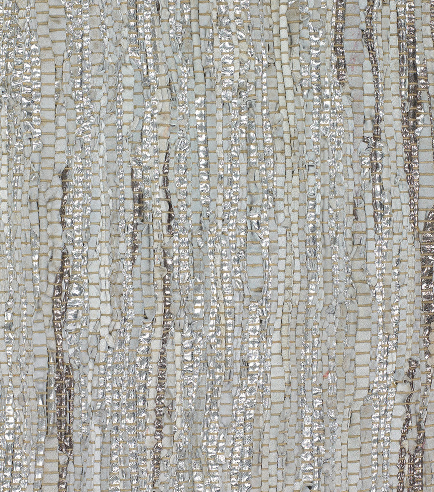 Jazz Contemporary Area Rug, Silver and Tan, 7'9"x10'6" Rectangle