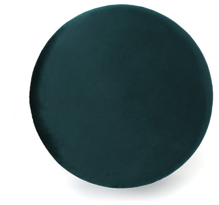 GDF Studio Jesper Studded New Velvet Ottoman, Teal