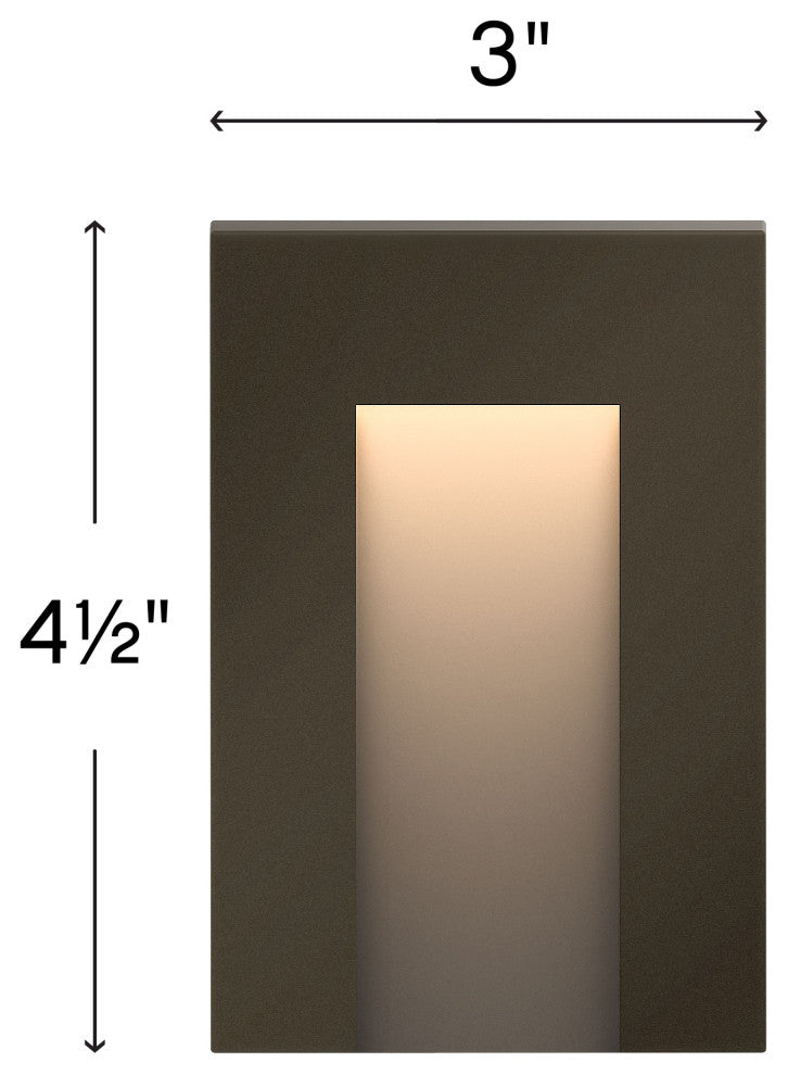 Hinkley Taper Landscape Light, Bronze, Vertical Deck Sconce