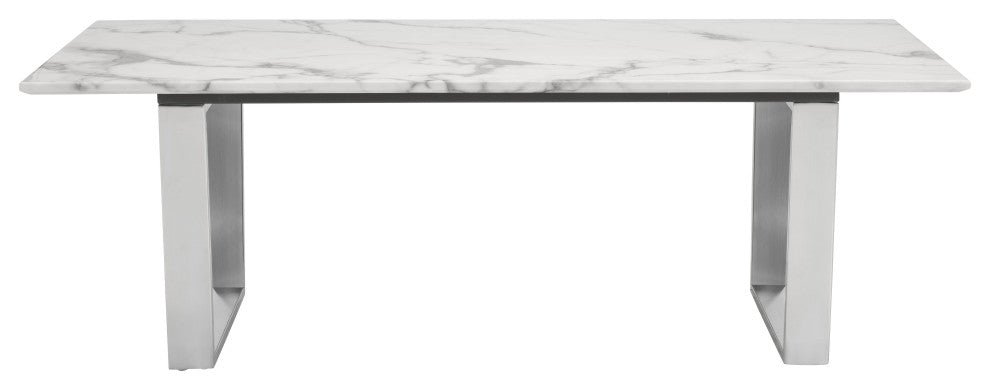 Atlas Coffee Table White/Silver