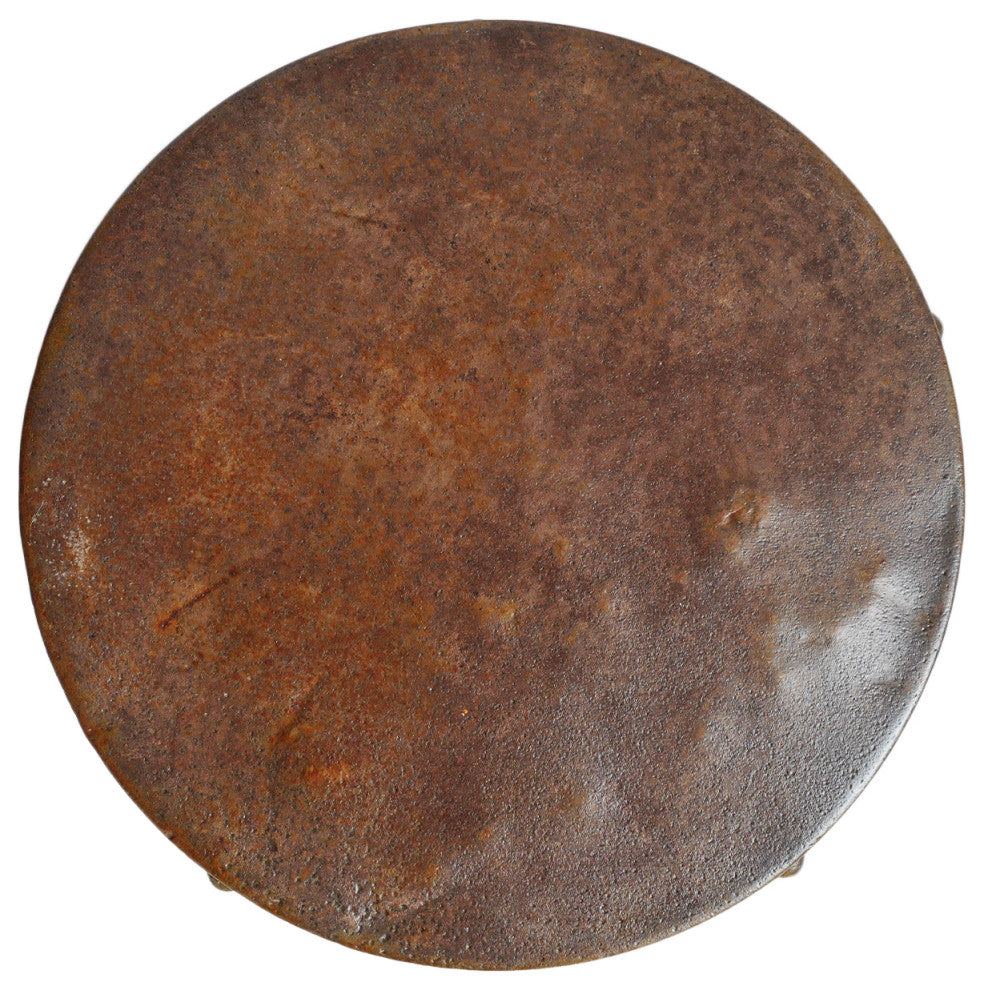 Industrial Iron Strap Side Table