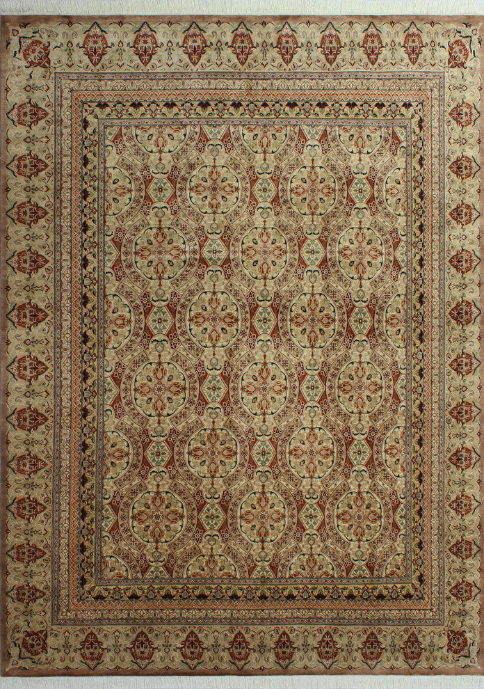 Pak-Persian Paracha Beige Rug, 9''0x12''0