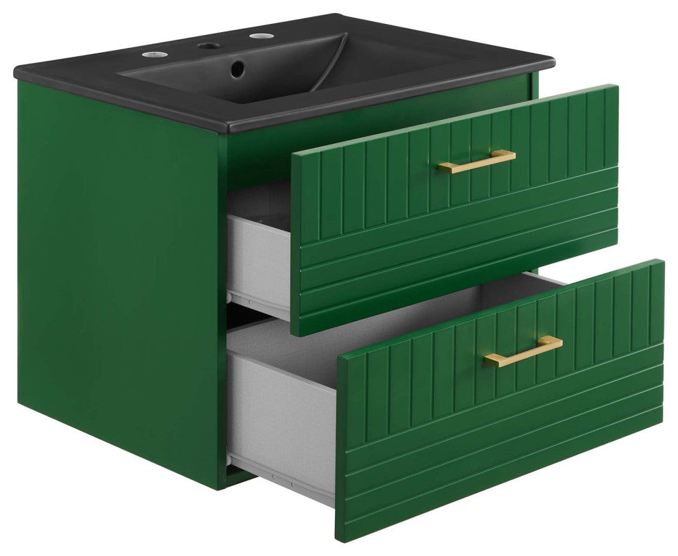 Daybreak 24" Bathroom Vanity, Green Black